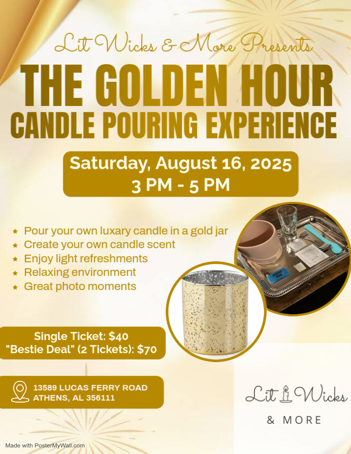 The Golden Hour Candle Pouring Experience